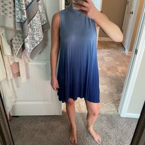 Ombré blue T-shirt dress